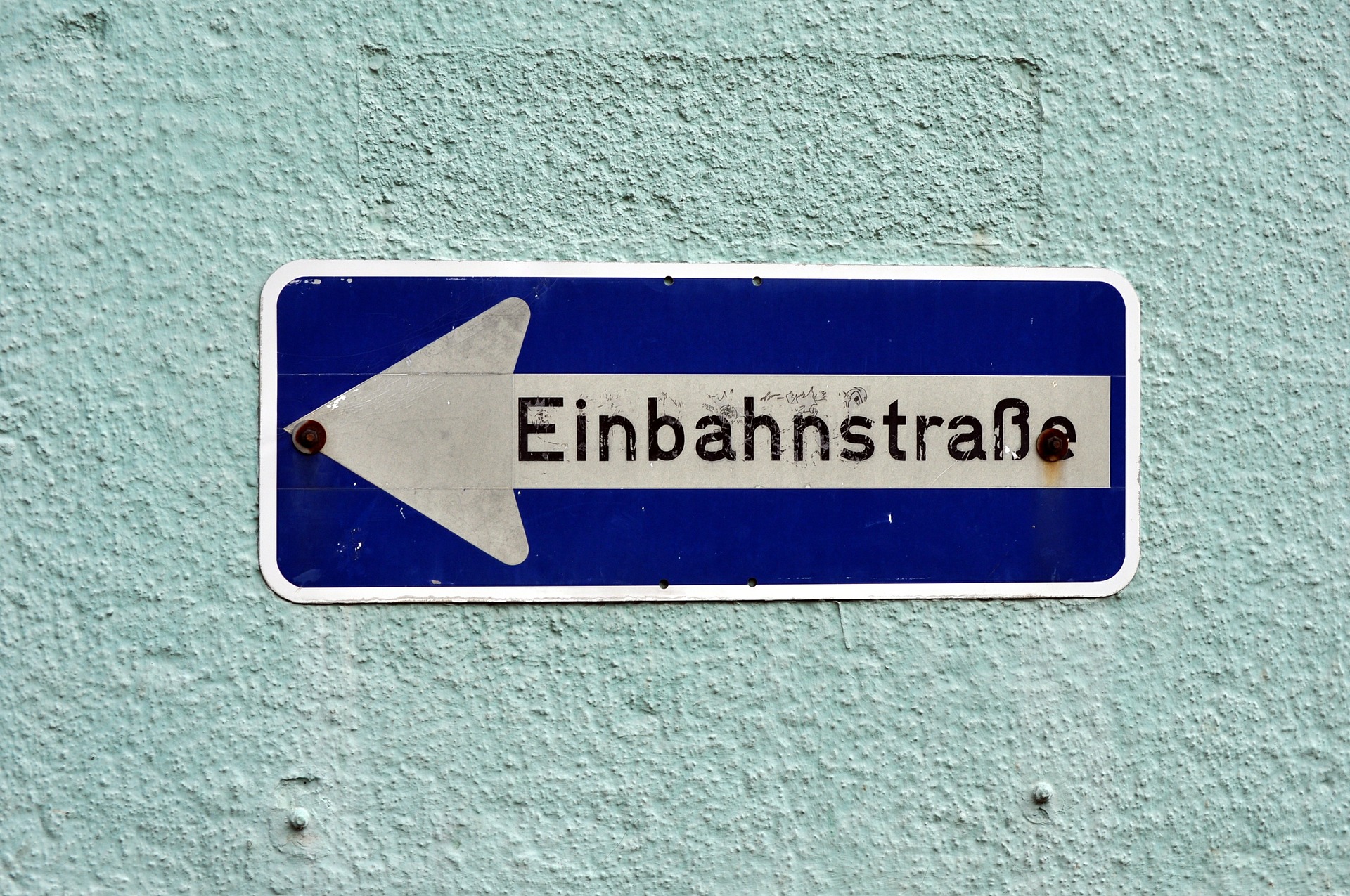 Einbahnstraße-Schild